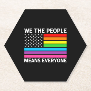 Niedliche LED-Regenbogenflagge Untersetzer