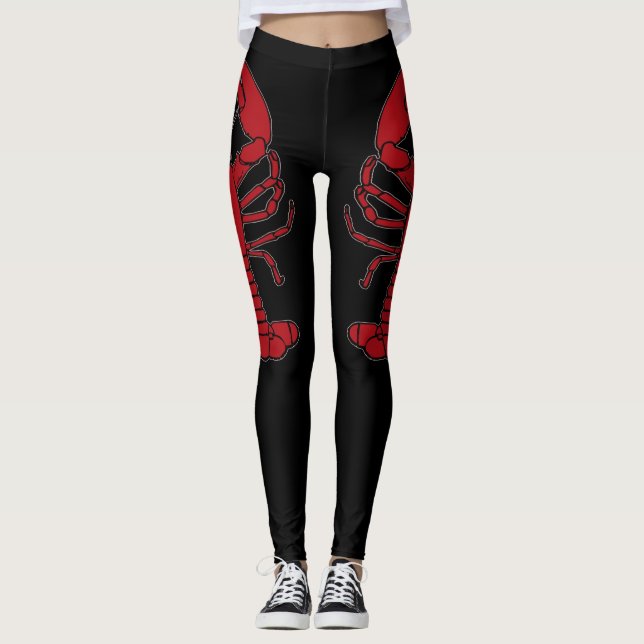 Niedliche Leggings am Hummerstrand (Vorderseite)