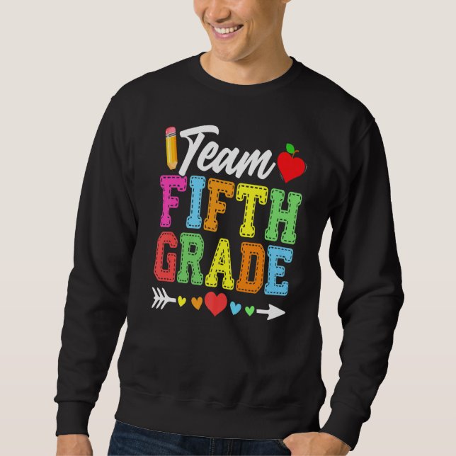 Niedliche Lehrer der fünften Klasse Sweatshirt (Vorderseite)
