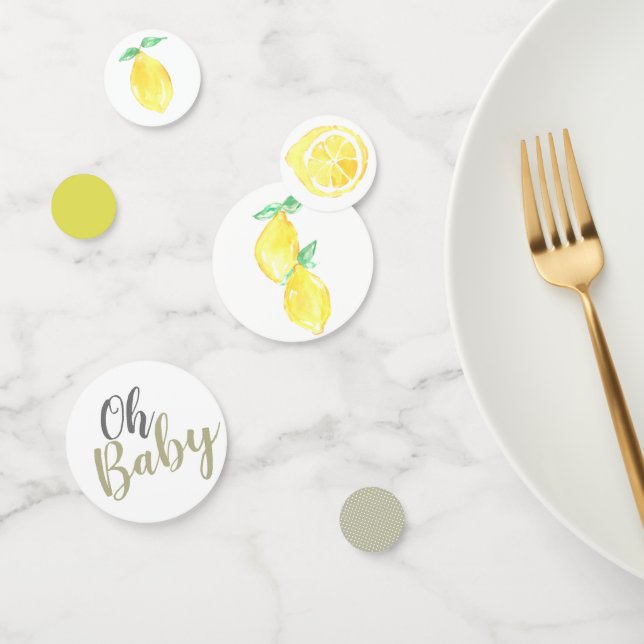 Niedliche Lemon Babydusche Dekoration Konfetti (Gruppe)