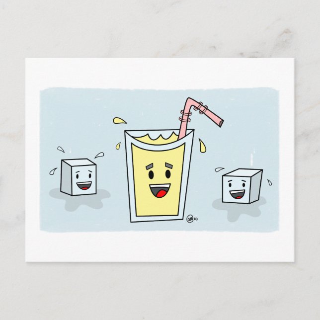 Niedliche Lemonade - Postkarte (Vorderseite)
