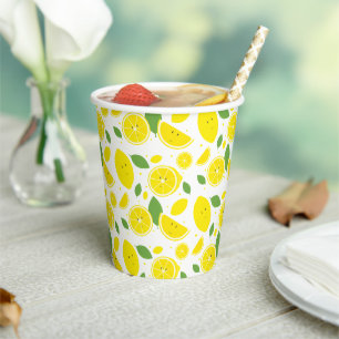 Niedliche Lemonen Pappbecher
