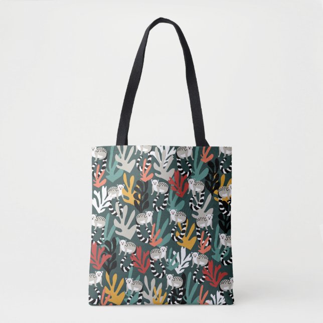 Niedliche Lemur Tote Tasche (Vorderseite)