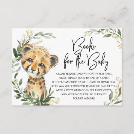 Niedliche Leopard Grüne Gold Safari Bücher für Bab Begleitkarte