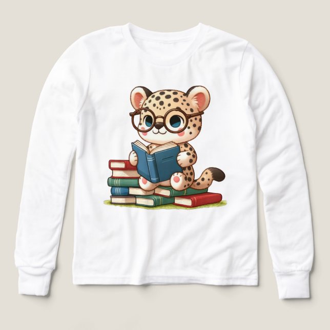 Niedliche Leopard-Lesart (Design Vorderseite)