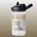 Niedliche Leoparden tragen Sternennamen bei Kinder Trinkflasche<br><div class="desc">CamelBak Eddy® Wasserflasche für Kinder. Personalisieren mit einem Namen. Diese Wasserflasche hat einen niedlichen Leopard mit Sternen in den Farben braun und weiß.</div>