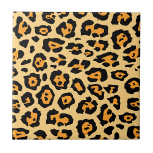 Niedliche Leopardrucke Fliese
