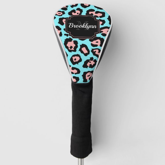 Niedliche Leopardrucke Golf Headcover (Vorderseite)