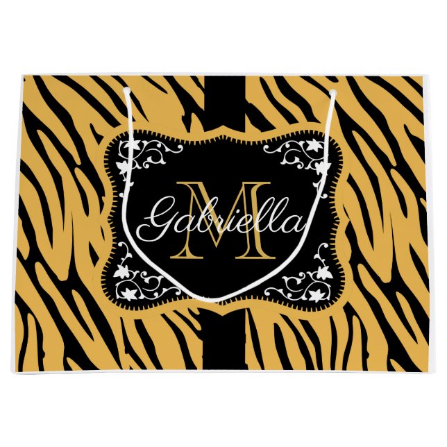 Niedliche Leopardrucke Große Geschenktüte (Vorderseite)