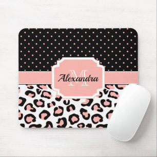 Niedliche Leopardrucke Mousepad
