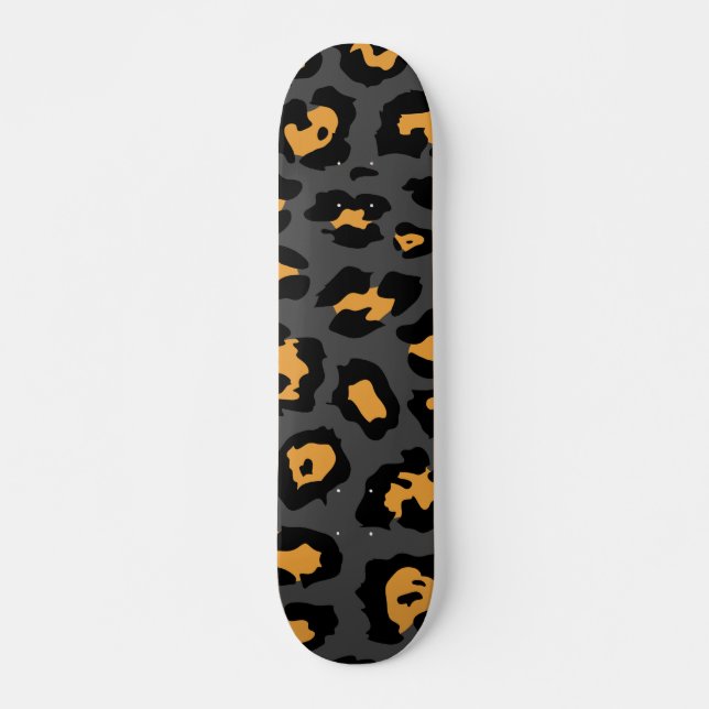Niedliche Leopardrucke Skateboard (Vorne)