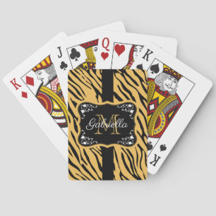 Niedliche Leopardrucke Spielkarten