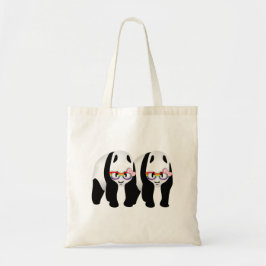Niedliche Lesbische Pandas Rainbow-Brillen Tragetasche