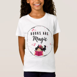 Niedliche Lesbücher für Mädchen sind magisch T-Shirt