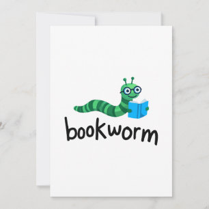 Niedliche Lesemaschine mit Buch lesen Einladung