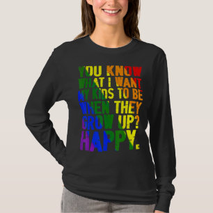Niedliche LGBT KID-Eltern Sie wissen, was ich für  T-Shirt