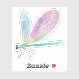 Niedliche Libelle Aufkleber