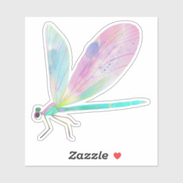 Niedliche Libelle Aufkleber