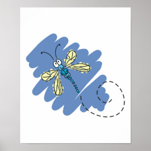 niedliche Libelle Poster