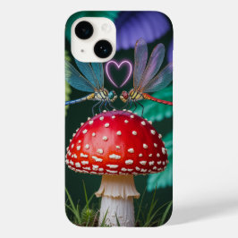 Niedliche Libellen auf einem Pilz - Case-Mate iPhone 14 Hülle