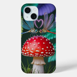 Niedliche Libellen auf einem Pilz - Case-Mate iPhone Hülle