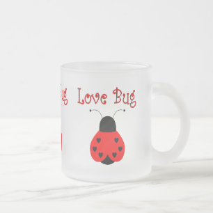 Niedliche Liebe Bug Heart Ladybug Tasse