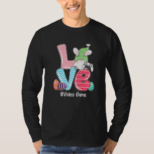 Niedliche LIEBE Bunny Gnome Video Game Egg Jagen O T-Shirt