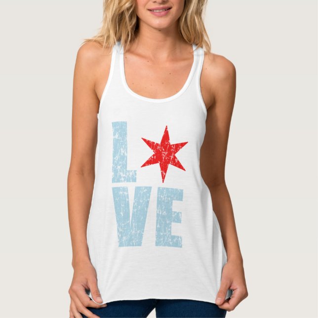 Niedliche Liebe Chicago Tank Top (Vorderseite)