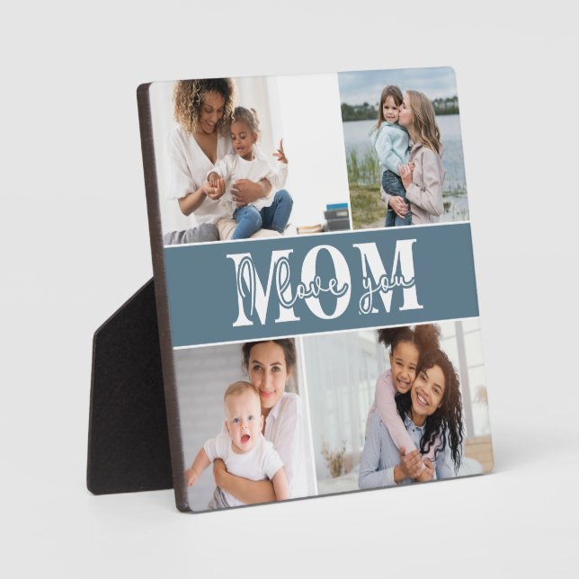 Niedliche LIEBE, DASS DU MAMA Foto Muttertag Fotoplatte (Vorderseite)