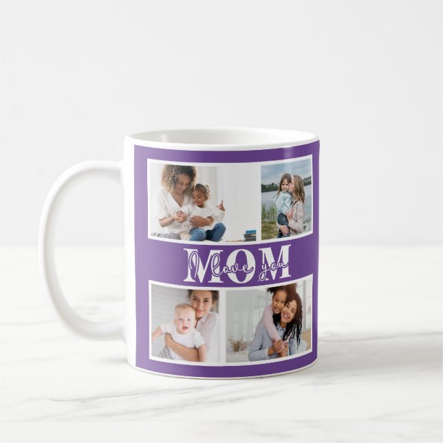 Niedliche LIEBE, DASS DU MAMA Foto Muttertag Kaffeetasse (Links)