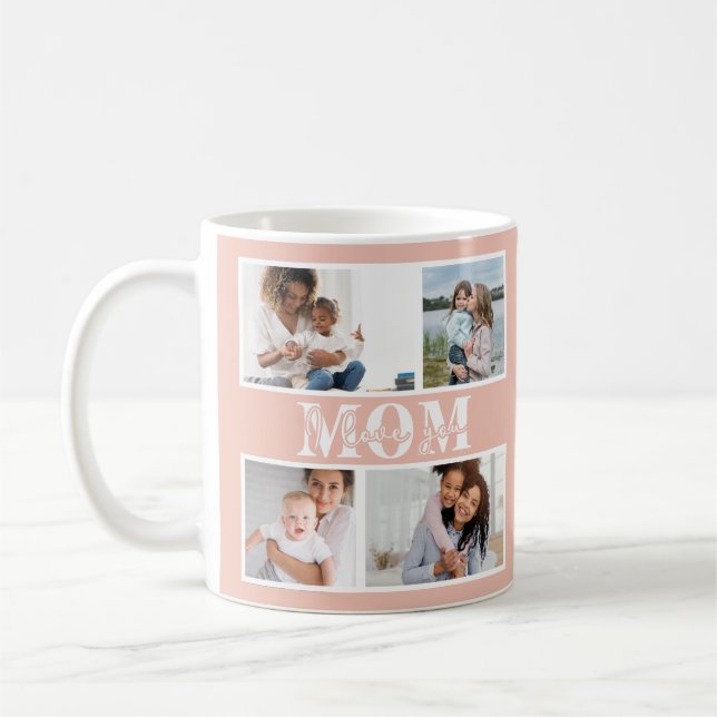 Niedliche LIEBE, DASS DU MAMA Foto Muttertag Kaffeetasse (Links)