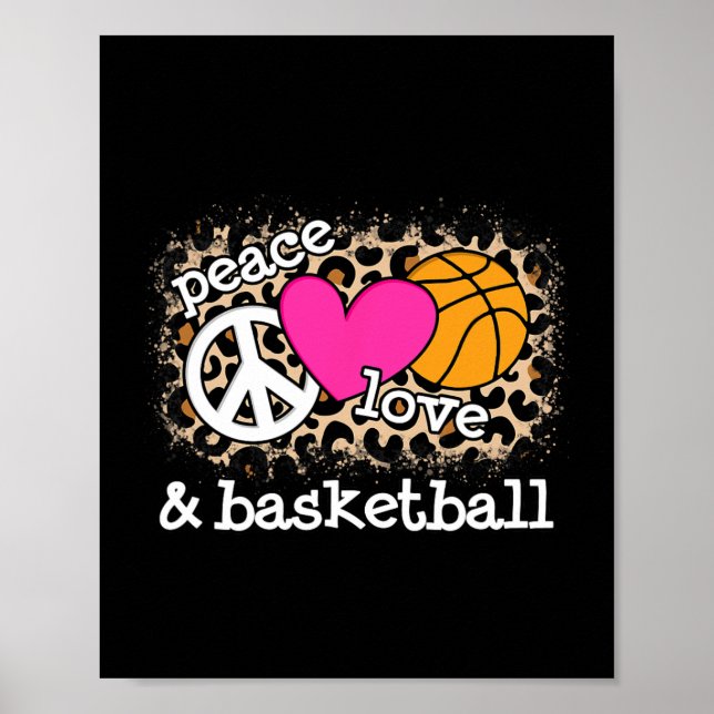 Niedliche Liebe des Friedens Bysketbyll Leopard Pr Poster (Vorne)