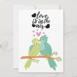 Niedliche Liebe für kleine Vögel zum Valentinstag Feiertagskarte