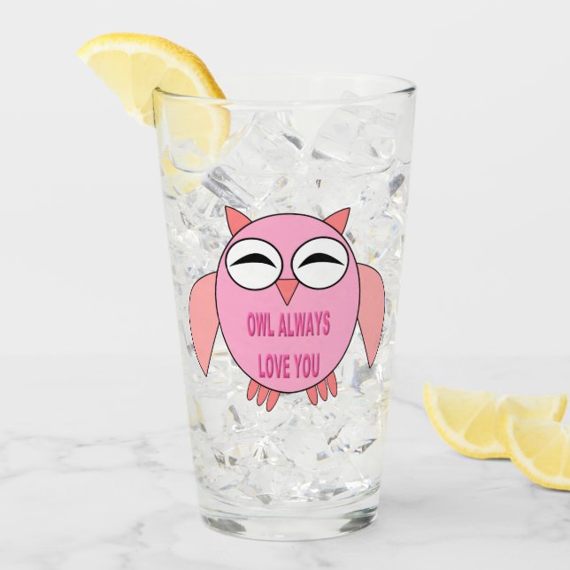 Niedliche Liebe Glas (Vorderseite Ice)