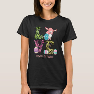 Niedliche Liebe Gnome Leopard Onkologie Krankensch T-Shirt