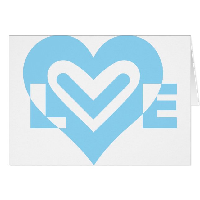 Niedliche Liebe Graphic in Blue (Vorderseite (Horizontal))