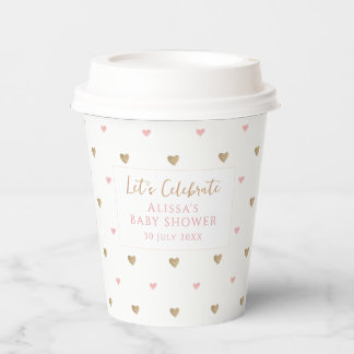 Niedliche Liebe Herzkinderdusche Kaffee Pappbecher