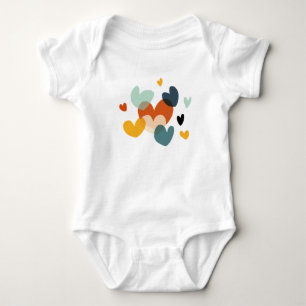 Niedliche Liebe Herzklopfen Kunst, Liebe Kunst, Di Baby Strampler