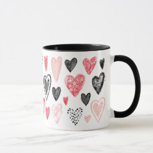 Niedliche Liebe Herzmuster Tasse