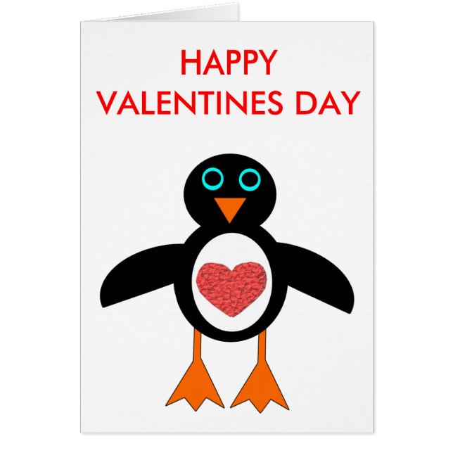Niedliche Liebe Herzpinguin (Vorne)
