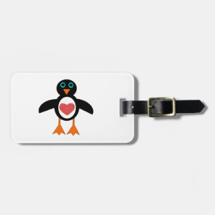 Niedliche Liebe Herzpinguin Gepäckanhänger