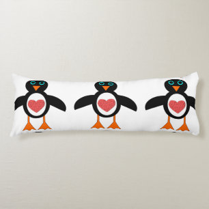 Niedliche Liebe Herzpinguin Kissen
