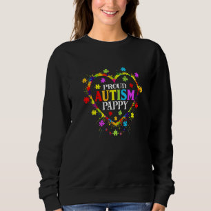 Niedliche Liebe Herzstolz Autismus Pappy Autism Aw Sweatshirt