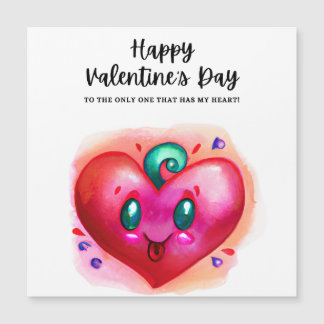 Niedliche Liebe HerzValentinstag Magnetkarte
