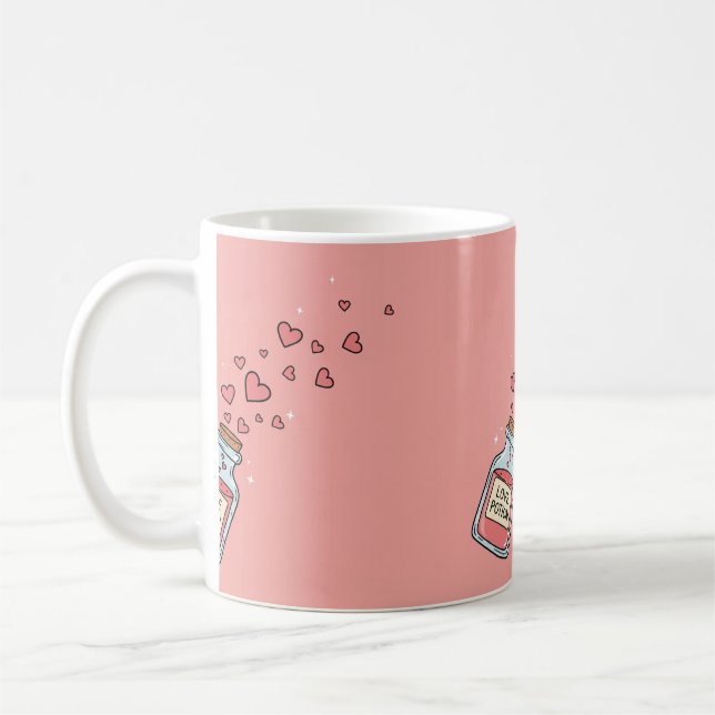 Niedliche Liebe Kaffeetasse (Links)
