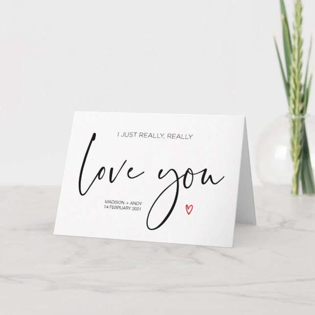 Niedliche Liebe-Karte für Ehemann-Geschenk für Fre Karte (Vorderseite)