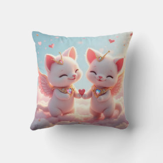 Niedliche Liebe Katzen Kissen