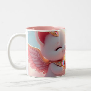 Niedliche Liebe Katzen Zweifarbige Tasse