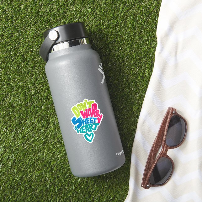 Niedliche Liebe, keine Sorge, süßes Herz Aufkleber (HydroFlask Insitu)