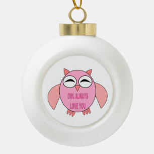 Niedliche Liebe Keramik Kugel-Ornament